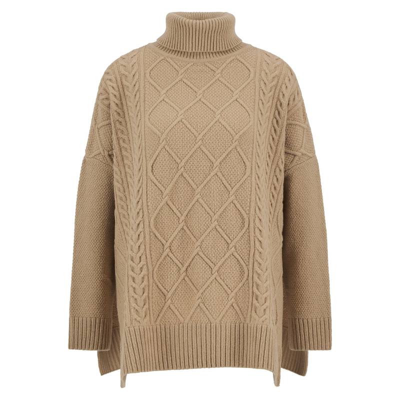 Barbour Burne Knitted Cape Dame