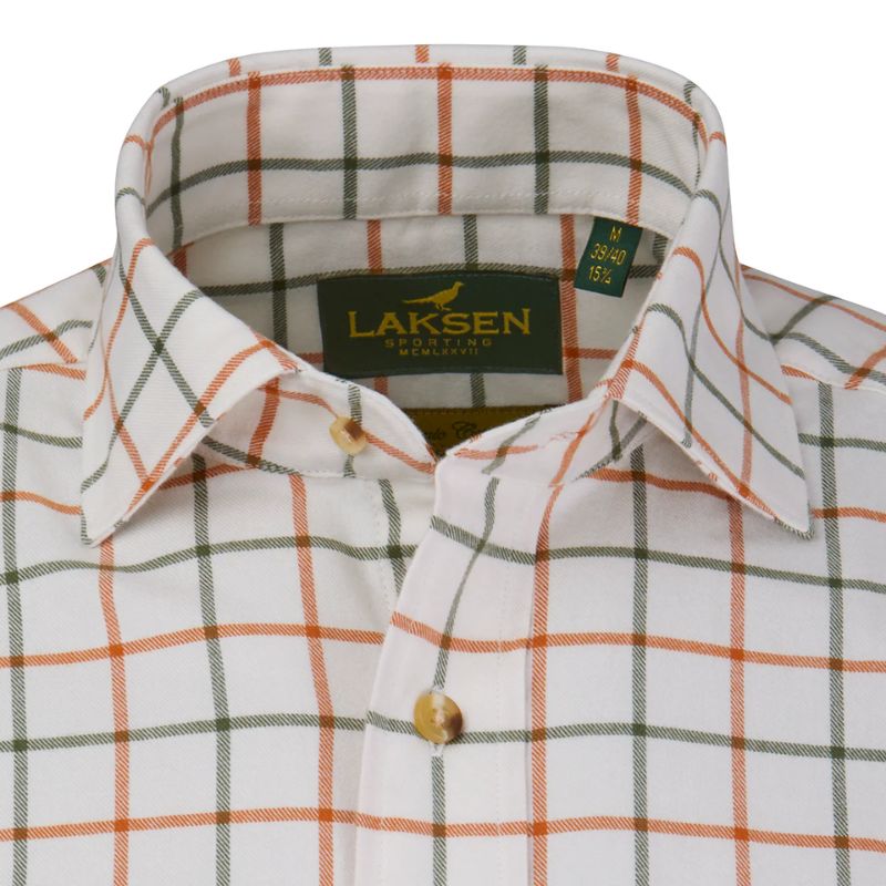 Laksen Fabian Brushed Organic Cotton Skjorte