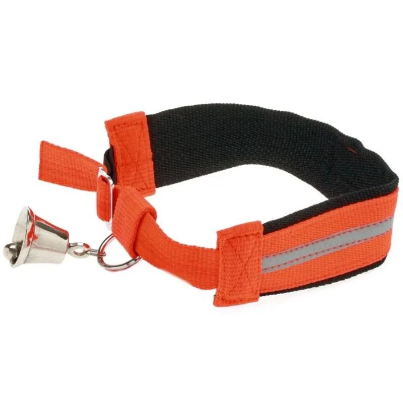 Sikkerhedshalsbånd m. Refleks og Klokke