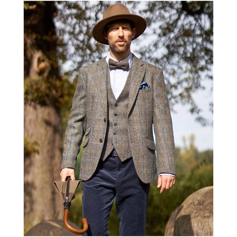 Wellington of Bilmore London Tweed Jakke m. Lange Ærmer