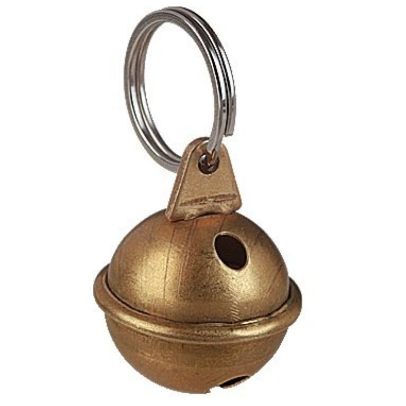 Hundeklokke Messing 3,2cm Split Ring
