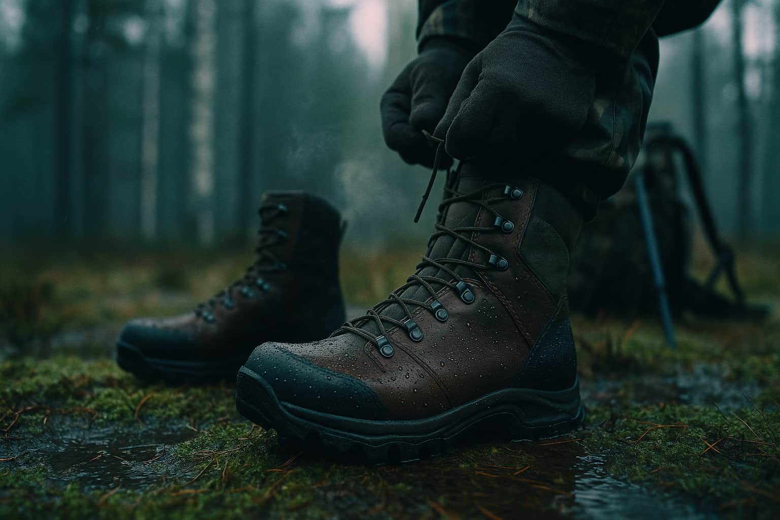 Jagtstøvler der holder fødderne tørre: materialer, membraner og pasform