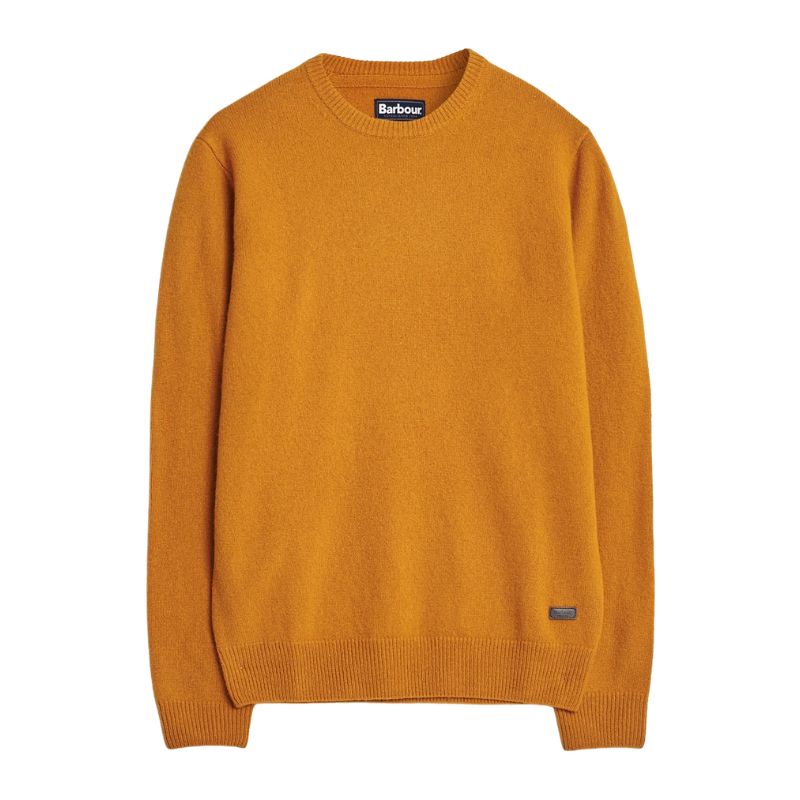 Barbour Essential Crew-Neck Striktrøje i uld