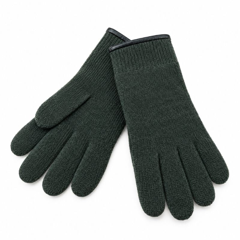 Fiebig Gloves Solid W. Leather Egde/Woolmark