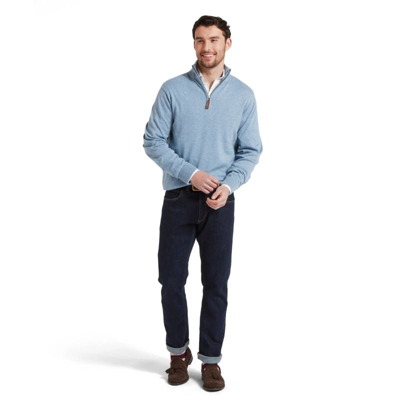Schöffel Porthmeor Pima Cotten 1/4 Zip Jumper
