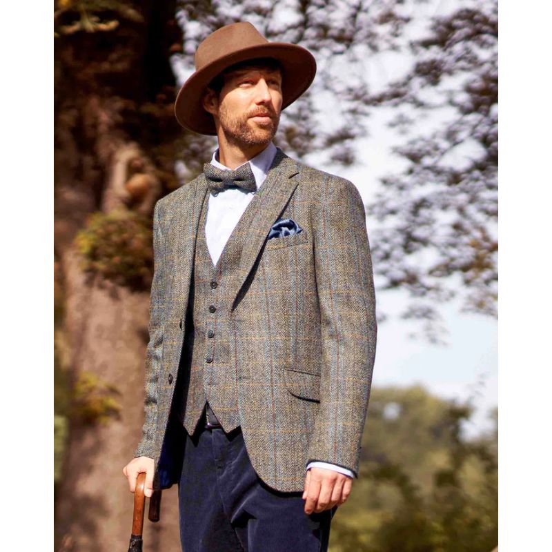 Wellington of Bilmore London Tweed Jakke m. Lange Ærmer